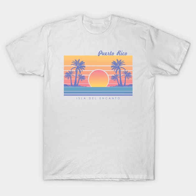 Retro Puerto Rico Isla Del Encanto Vintage Puerto Rican T-Shirt by PuertoRicoShirts